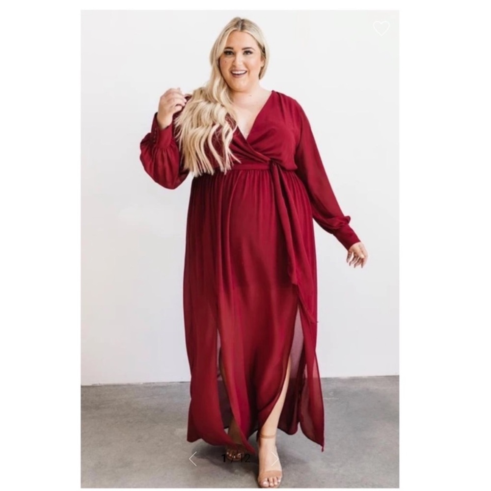 Baltic Born Celine Maxi Dress Wine Red Size 1X